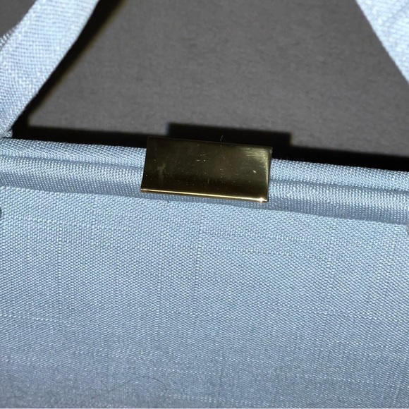 Normandie pale blue 70s structured evening bag - Picture 3 of 7